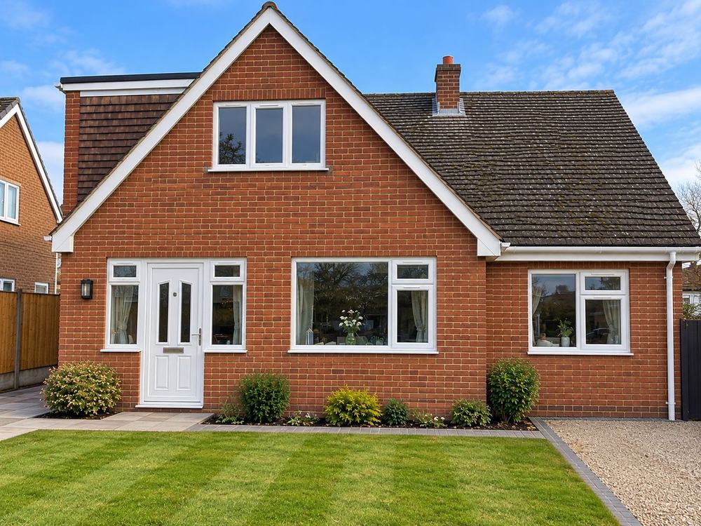A detached house before the extension